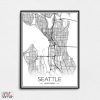 Seattle Map Wall Art (Photo 7 of 20)