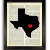 Texas Map Wall Art (Photo 10 of 20)