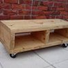 Wooden Tv Stand With Wheels (Photo 10 of 20)