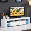 47" Tv Stands High Gloss Tv Cabinet With 2 Drawers (Photo 2 of 15)