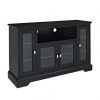 Modern Black Floor Glass Tv Stands With Mount (Photo 4 of 15)