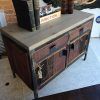 Reclaimed Wood and Metal Tv Stands (Photo 9 of 15)