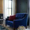 Blue Velvet Tufted Sofas (Photo 8 of 20)