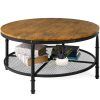 Round Coffee Tables With Steel Frames (Photo 10 of 15)