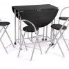 Black Folding Dining Tables and Chairs (Photo 3 of 25)