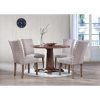 Jaxon Grey 5 Piece Extension Counter Sets With Wood Stools (Photo 5 of 25)