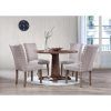Jaxon 5 Piece Round Dining Sets With Upholstered Chairs (Photo 10 of 25)