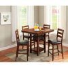 Biggs 5 Piece Counter Height Solid Wood Dining Sets (Set of 5) (Photo 2 of 25)