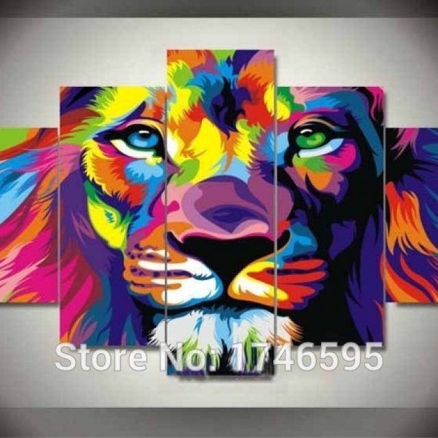 20 Inspirations Colorful Wall Art