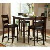 Biggs 5 Piece Counter Height Solid Wood Dining Sets (Set of 5) (Photo 1 of 25)