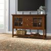 Rustic Corner 50" Solid Wood Tv Stands Gray (Photo 4 of 15)