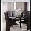Black Glass Dining Tables 6 Chairs (Photo 7 of 25)