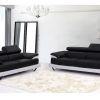 Black and White Leather Sofas (Photo 1 of 20)