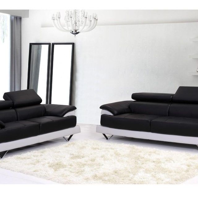 2024 Best of Black and White Leather Sofas