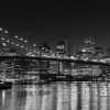 New York Skyline Canvas Black and White Wall Art (Photo 15 of 20)
