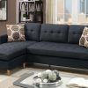 Black Fabric Sectional (Photo 3 of 15)
