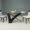 Glass Dining Tables With Wooden Legs (Photo 20 of 25)
