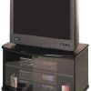 Black Tv Stand With Glass Doors (Photo 1 of 20)