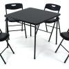 Black Folding Dining Tables and Chairs (Photo 24 of 25)
