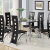 Black Glass Dining Tables 6 Chairs (Photo 1 of 25)