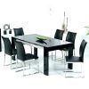 Black Glass Extending Dining Tables 6 Chairs (Photo 20 of 25)