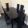 Black Glass Extending Dining Tables 6 Chairs (Photo 22 of 25)