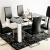 Black Glass Dining Tables and 6 Chairs (Photo 10 of 25)