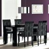 Black High Gloss Dining Tables and Chairs (Photo 14 of 25)
