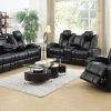 Black Leather Sofas and Loveseat Sets (Photo 8 of 20)