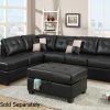 Black Leather Sectionals With Ottoman (Photo 8 of 10)