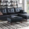 Maribel Black Fabric Sectional Sofa - Steal-A-Sofa Furniture Outlet for Los Angeles Sectional Sofas (Photo 6150 of 7825)