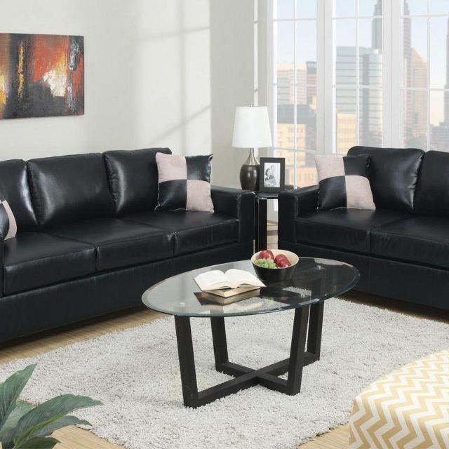20 Best Collection of Black Leather Sofas and Loveseats