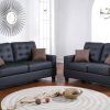 Black Leather Sofas and Loveseat Sets (Photo 9 of 20)