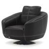 Leather Black Swivel Chairs (Photo 8 of 25)