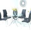 Round Black Glass Dining Tables and Chairs (Photo 13 of 25)