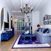 Blue and White Striped Sofas (Photo 7 of 20)