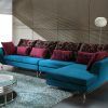 Mireille Modern and Contemporary Fabric Upholstered Sectional Sofas (Photo 4 of 15)