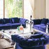 Blue Velvet Tufted Sofas (Photo 4 of 20)