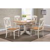 Caden 5 Piece Round Dining Sets With Upholstered Side Chairs (Photo 12 of 25)