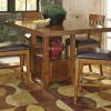 Jaxon 5 Piece Extension Counter Sets With Fabric Stools (Photo 12 of 25)