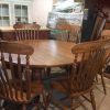 Solid Oak Dining Tables and 6 Chairs (Photo 22 of 25)