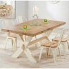 Cream and Wood Dining Tables (Photo 19 of 25)