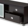Black Tv Stand With Glass Doors (Photo 11 of 20)