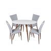 Mysliwiec 5 Piece Counter Height Breakfast Nook Dining Sets (Photo 15 of 25)