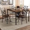 Laurent 5 Piece Round Dining Sets With Wood Chairs (Photo 24 of 25)