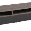 Stone Grey Painted Oak Tv Stand / Entertainment Unit intended for Latest Grey Wood Tv Stands (Photo 4822 of 7825)