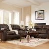 Faux Leather Sofas in Dark Brown (Photo 10 of 15)