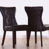 Dark Brown Leather Dining Chairs (Photo 17 of 25)