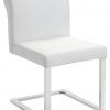 White Leather Dining Chairs (Photo 3 of 25)