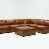 Burton Leather 3 Piece Sectionals With Ottoman (Photo 1 of 25)